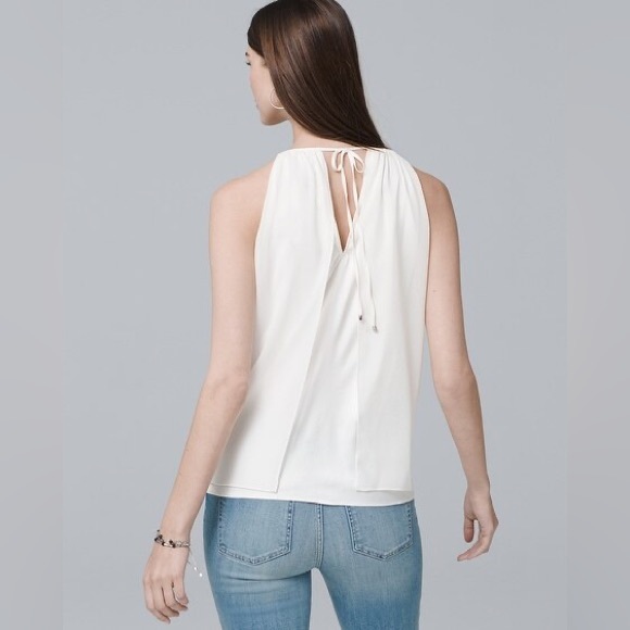 Embellished Pretty Shell | Size XXS | Color Ecru | WHBM - Picture 5 of 7